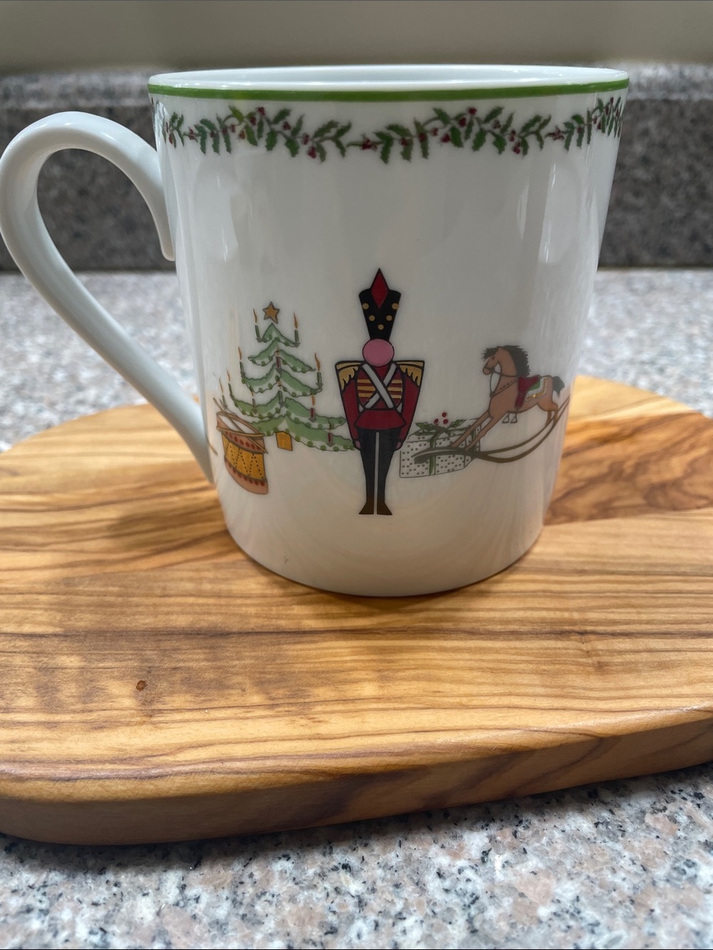 Bernardaud France Grenadiers Happy Holiday Mug